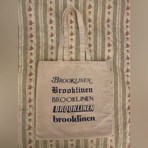 Brooklinen cotton canvas tote back